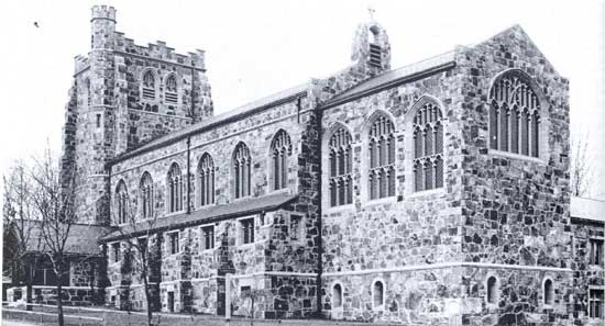Tower at noon, photo credit: Ashmont 2014 TourPhoto1.All Saints from Church Building